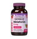 Bluebonnet Nutrition EarthSweet Melatonin 5 mg Fast-Acting Quick Dissolve Nighttime Relaxation & Restful Sleep Support - Schlafhilfe - Glutenfrei, Vegan - Raspberry Flavor - 120 Chewable Tablets