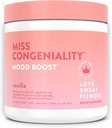 Love Sweat Fitness-Mood-Boost-Pulver | Miss Congeniality Vanilla Blend | Verbessert Fokus, Erhöht Mood, niedriger Stress, Kämpfe Fatigue | Kein Zucker, Vegan, Glutenfrei, Non-GMO | 28 Servierungen
