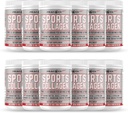 Sport Collagen Powder, 12.42 Unze, Packung mit 12 - Gras Fed Bovine & Wild Fish Hydrolyzed Typ I, II, III Multi Collagen Peptide, Unflavored Protein Pulver mit Elektrolyten