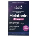 Sleep Soundly Melatonin 10mg, Fast Acting, Extended Release Sleep Formula, 60 Portionen, Blau