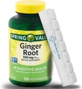 Ginger Root 550 mg, Vegetarische Kapseln - Nahrungsergänzung -100 Count - (Includes Bonus Organizer)- 1 Pack