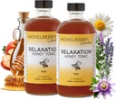 Mickelberry Gardens Relaxation Honey Tonic – Natural Tension Relief & Sleep Support mit Kamille, Lavender & Organic Herbs – 8 Oz (Pack von 2)
