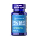Puritans Pride Hyaluronsäure 100mg, Nahrungsergänzung für Hauthydratisierung, 60 Rapid Release Capsules