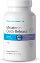 Cooper Complete - Quick Release Melatonin - 3 mg Fast Dissolving Tablet, Sleep Support Supplement - 60 Tabletten pro Flasche. Pack von 2
