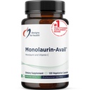 Designs für die Gesundheit Monolaurin-Avail - 1000mg Glycerin-Monolaurat + Vitamin C mit Sonnenblumen-Lecithin zur Verbesserung der Monolaurin-Absorption - Non-GMO + Gluten-freie Immununterstützungsergänzung (120 Kapseln)