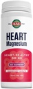 KAL Herz-Magnes-Getränk-Mix, Red Raspberry Magnesium Taurate Pulver Herz-Gesundheitsergänzungsmittel für Entzündungen, Zuckerfrei, Vegan, 100 Servierungen, 15.7 oz