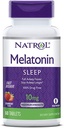 Natrol Melatonin Schlaf Maximale Stärke schnell auflösen Erdbeer Geschmack 10 mg 60 Tabletten (Pack von 2)