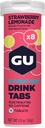 GU Energy Hydration Electrolyte Drink Tablets, Enhanced Endurance Sports Drink für Laufen, Radfahren, Triathlon, Erdbeer-Lemonade, 8-Count (96 Servietten)