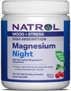 Natrol Magnesium Nacht 325 mg, hohe Absorption Magnesium und Schlafmischung, um den Geist zu beruhigen, entspannen Sie den Körper und fördern besser Schlaf, 16.3 OZ von Kirsch-gefressenem Pulver, bis zu einem 60-Tage-Versorgung