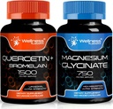 WELLNESS LABSRX Quercetin mit Bromelain | Magnesium Glycinat Kapseln