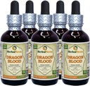 Résine de sang de Dragon (Daemonorops Draco) Teinture, extrait liquide de résine séchée (Marque: HerbalTerra, Fièrement fabriqué aux États-Unis) 5x2 fl.oz (5x60 ml)