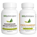 BiOptimizers Magnesium Breakthrough 4.0, (30 Kapseln) & Stress Guardian, (90 Kapseln) - Natural Sleep, Brain und Stress Support Supplement Bundle