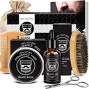 MALE GOD Bart Kit w/Natural Zutaten, Geeignet für alle Haut, Geburtstagsgeschenke | Anniversary | Weihnachtsgeschenke | Mens Stocking Stuffers | Geschenke für Männer, Ihn, Ehemann, Freund, Dad, Freunde
