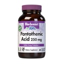 BlueBonnet Nutrition Pantothenic Acid 250 mg Tägliche Vitamin B5 Ergänzung für Cellular Energy für Damen und Herren - Vegan, Glutenfrei, Non-GMO - 60 Gemüsekapseln