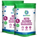 BioTrust Keto Elevate – C8 MCT Ölpulver – Ketogenic MCT Kaffee Creamer, Keto Coffee Creamer – Clean Energy, Mental Focus & Clarity – 100% Caprylic Acid MCT Powder, Non-GMO (Unflavored, 40 Servierungen)
