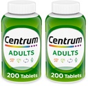Centrum Adult Multivitamin/Multimineral Supplement mit Antioxidantien, Zink, Vitamin D3 und B Vitamine, Glutenfrei, Non-GMO Zutaten - 200 Count (Pack mit 2)