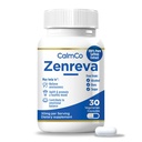 CalmCo Zenreva, Pure Saffron Extract Capsules – Boost Mood, Verbesserung des Fokus, Reduzierung der Angst, Unterstützung Emotional Balance & Schlaf, Metabolismus Booster, Non-GMO Vegan Capsules, 30 Count
