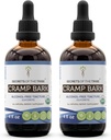 Secrets of the Tribe Cramp Bark USDA Organic | Alkoholfreier Extrakt, hochkarätige Kräutertropfen | Hergestellt aus 100% zertifizierter Bio-Krebsrinde (Viburnum Opulus) Getrocknete Rinde (2x4 FL Oz)