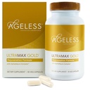 AGELESSTM: UltraMAX GoldTM Kapseln, HGH Anti-Aging-Ergänzung für Frauen, Langsame zelluläre Alterung, Unterstützt Immungesundheit, Smoother Skin Tone und Restaurative Schlaf, Gewichtsverlust, 90 Kapseln
