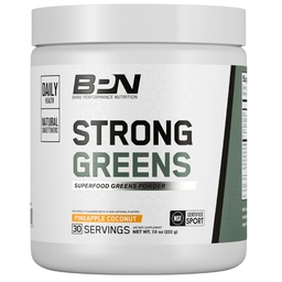 BARE PERFORMANCE NUTRITION, BPN Strong Greens Superfood Powder, Verbesserte Verdauung, Erhöhte Energie, Immunsystem Unterstützung, Ananas Coconut