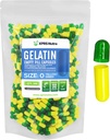 XPRS Nutra Größe 0 Leere Kapseln - 500 Graf Leere Gelatine Kapseln - Pillen für DIY Kapselfüllung - Pure Bovine Pill Gel Kapseln für Do-It-Yourself-Ergänzungen (Grün/Gellow)