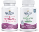 Nordic Naturals Vegan Mom und Baby Starter Pack - Vegan Prenatal DHA und Prenatal Multivitamin Tablets