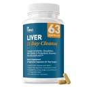 Dr. Tobias Liver 21 Day Cleanse, pflanzliche Leber Detox Cleanse mit Milchdistel, Dandelion Root & Artichoke Extract, unterstützt Lebergesundheit & Verdauung, 63 vegetarische Kapseln