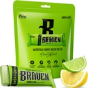 Braven Bar Lemon Lime Energy Bars (1.59 Unze, Packung 10) – Energy Chews mit 5g Protein – On-the-Go Energy Snacks für Laufen, Wandern und Sport - Gluten kostenlose Snacks für nachhaltige Energie Boost