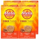 Metamucil Fiber Thins, Daily Fiber Supplement Snack, Psyllium Husk Powder, 5g Fiber per Serving, unterstützt Verdauungsgesundheit und Zufriedenheit Hunger, Cinnamon Gewürz Geschmack, Packung 4, 12 Servieren jeder