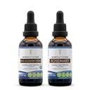 Red Clover Herb USDA Organic and Rosemary Liquid Extract (2 St.) | Alkoholfreie Tinkturen | Organic Red Clover Herb (Trifolium Pratense) und Rosemary (Rosmarinus Officinalis) Getrocknete Blatt (2x2 fl oz)