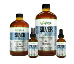 Kaiame Naturals Colloidal Silver, Ionic Silver Solution, 10 PPM, Große 16 Unzen Glasflasche, natürliche Immununterstützung Ergänzung, Safe für Erwachsene, Kinder und Haustiere