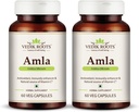 Generische RISE Amla Kapseln 60  Organische Antioxidante Immunität Enhancer natürliche Quelle von Vitamin C und Haarwachstum Kräuterergänzungen (Pack von 2)