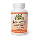 Natürliche Faktoren BetaCareAll 25.000 IU, Vitamin A für gesunde Haut, Vision und Immunfunktion, 90 Softgels