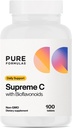 PureFormulas Supreme C mit Bioflavonoiden - 100 Tabletten | 1000 mg Vitamin C, Citrus Bioflavonoids Complex, Rose HIPS | Immununterstützung & Antioxidant Boost | Allergen-Free
