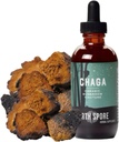North Spore Chaga Mushroom Tincture | Energy & Wellness Boosting Supplement Tropfen | Adaptogenic Superfood | Dual Extract Organic Blend, 100% Fruchtkörper | Non-GMO, Vegan - 2oz