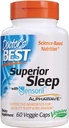 Doctor's Best Superior Schlaf mit Sensoril, Formel Enthält Ashwagandha, 5-HTP, L-Theanine & GABA, 60 Count