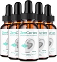 ZenCortex Tinnitus Relief für Ringen Ohren Tropfen, Zen Cortex Tinnitus Ergänzung ZenCortex Gesunde Ohr Unterstützung Supplement - Maximale Stärke Erweiterte Formel ZenCortex Drops Bewertungen (5 Pack)