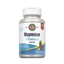 KAL Magnesium Chewables - Magnesium Citrat für Nerve, Muskeln und Knochenunterstützung - Kein hinzugefügter Zucker, Vegan Magnesium Supplement - 60-Tage Garantie - Ananas Flavor - 120 Servietten, 120 kämpfbare Tabletten