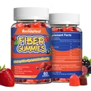 Fiber Gummis, Diätfaser, für Frauen und Männer, Gut Health Support, Non-GMOs, Non-Gluten, Vegan, Mischbeere und Erdbeeren Flavor, 120 Count Gummies