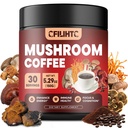 Pilz-Kaffee - kolumbianische Pilz-Pulver Instant-Kaffee mit Lion's Mane, Reishi, Chaga, Cordyceps & More - 150g Pilz Kaffee Alternative für Energie, Fokus, Mental Clarity & Immune Unterstützung