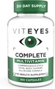 Viteyes Complete Eye & Total Body Health Multivitamin Nahrungsergänzung, 180 Kapseln, Weiß