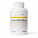 Integrative Therapie Vitamin C mit Quercetin - Vitamin C-Zusatz für Immununterstützung*- Unterstützt Antioxidantienaktivität* - Vegan, Glutenfrei & Dairy-frei - 180 Kapseln (90 Portionen)