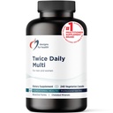 Designs für Gesundheit Methyliertes Multivitamin für Frauen und Männer - zweimal täglich Multimineral Supplement & Multivitamin Ohne Eisen + Methyliertes B12 und Folat, Vitamin C, K, D, E + Mehr (240 Kapseln)