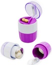 KIRIYUUK Pille Crusher und Grinder, Crushes Mehrere Tabletten zu einem feinen Pulver, Edelstahl, perfekt für Reisen, Ablet Pulverizer Geeignet für Reisen,Große Futter Tube-Nutzung und Haustiere, Tägliche Nutzung