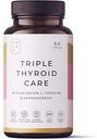 Palak Note Miduty Triple Thyro Care - Selen, Sea Kelp, L-Tyrosine, Zink, Ashwagandha, B1 (Pack mit 60 Kapseln)