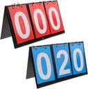 APORO Portable Tisch Top Scoreboard Flipper, Multi Sport Score Flip Scoreboard