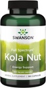 Swanson Spettro completo Kola Nut Energy Supporto per prestazioni fisiche 550 Milligrammi 180 capsule