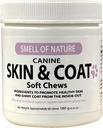 Dog Skin & Coat Supplement Chews - Skin Health Chewable Supplement für alle Altersgruppen und Rassen - Promotes Gesunde Haut & Lustrous Mantel - Reich an Omega Fatty Acids & Vitamins - 60 Chews