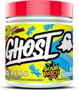 GHOST BCAA Powder Amino Acids Supplement, Sauer Patch Kids Blue Raspberry - 30 Portionen - Zuckerfreie Intra, Post & Pre Workout Amino Powder & Recovery Drink, 7G BCAA