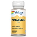 Solaray Kalium 99 mg - Elektrolyt Balance Formel - Kalium-Ergänzung für Elektrolyte, Gefäß- und Herzgesundheitsunterstützung - 60-Tage Geld-zurück-Garantie, Lab Verified, 100 Servierungen, 100 VegCaps